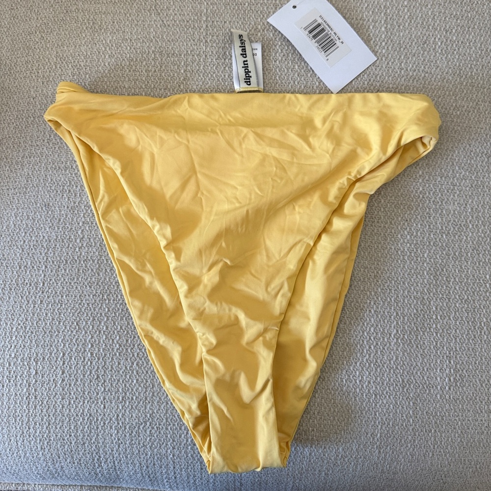 Dippin’ Daisy’s NWT Butter Yellow Bikini Bottom - M